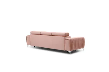 Laurece Sovesofa 3-personers - Rosa - Møbler - Sofaer - Sovesofaer