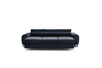 Laurece Sovesofa 3-personers - Sort - Møbler - Sofaer - Sovesofaer