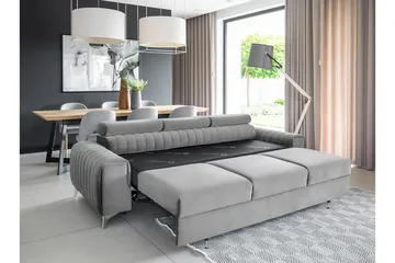 Laurece Sovesofa 3-personers - Grå - Møbler - Sofaer - Sovesofaer