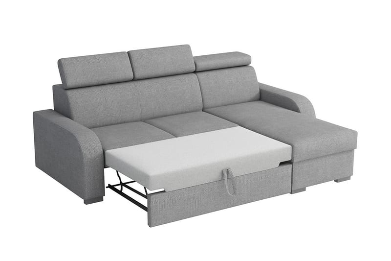 Lavona Chaiselongsofa Vendbar - Grå - Sovesofaer - Sovesofa chaiselong