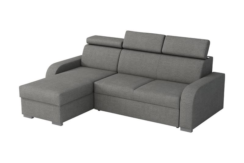 Lavona Chaiselongsofa Vendbar - Grå - Sovesofaer - Sovesofa chaiselong