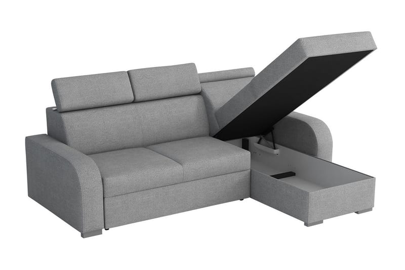 Lavona Chaiselongsofa Vendbar - Grå - Møbler - Sofaer - Sovesofaer