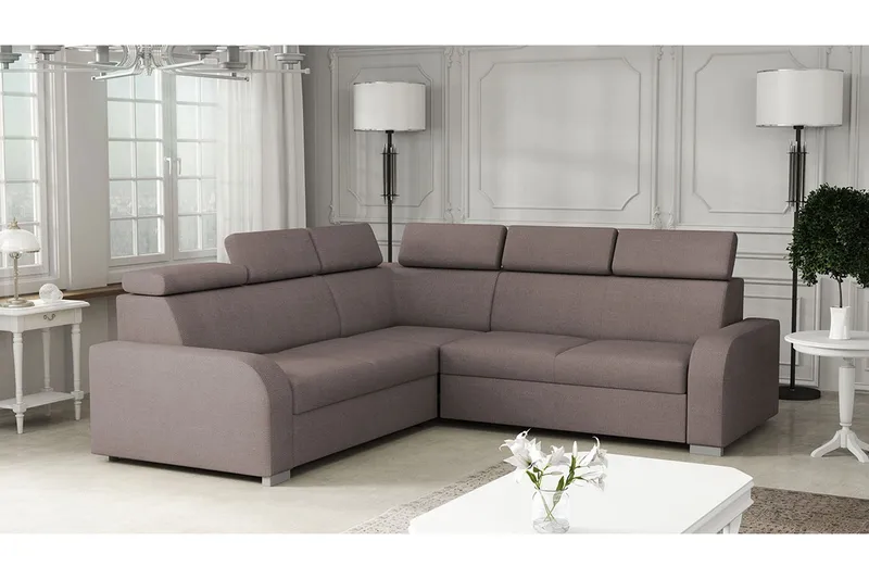 Lavona Hjørnesovesofa Vendbar - Brun - Møbler - Sofaer - Sovesofaer