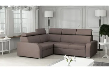 Lavona Hjørnesovesofa Vendbar - Brun - Møbler - Sofaer - Sovesofaer