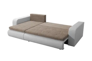 Lecanto Hjørnesovesofa - Hvid/Grå - Møbler - Sofaer - Sovesofaer