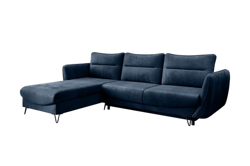 Lence Sovesofa m. Chaiselong Opbevaring - Mørkegrøn - Møbler - Sofaer - Sovesofaer