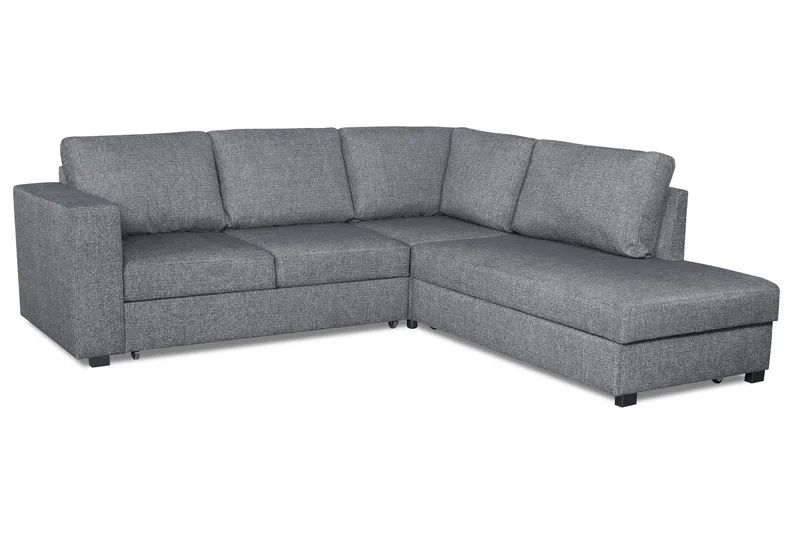 Leo Sovesofa 3-pers med Chaiselong Højre - Grå - Møbler - Sofaer - Sovesofaer