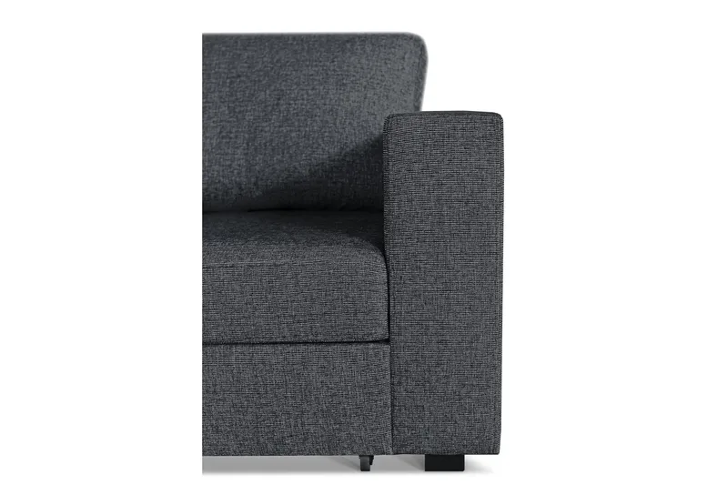 Leo Sovesofa 3-pers med Chaiselong Venstre - Mørkegrå - Møbler - Sofaer - Sovesofaer