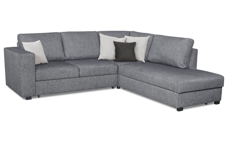 Leo Sovesofa 3-pers med Chaiselong Højre - Grå - Møbler - Sofaer - Sovesofaer