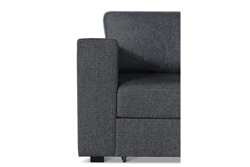 Leo Sovesofa 3-pers med Chaiselong Højre - Mørkegrå - Møbler - Sofaer - Sovesofaer