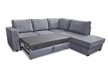 Leo Sovesofa med Chaiselong Højre - Lysegrå - Møbler - Sofaer - Sovesofaer