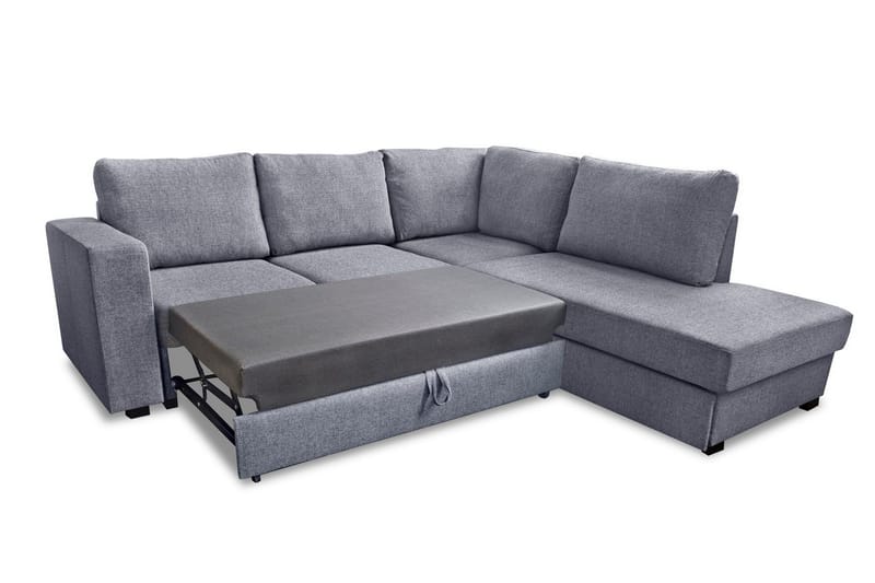 Leo Sovesofa med Chaiselong Højre - Lysegrå - Møbler - Sofaer - Sovesofaer