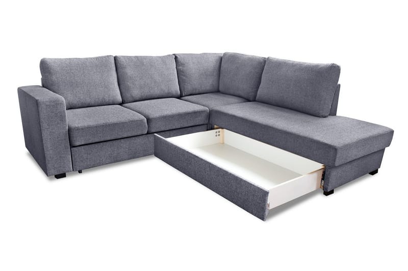 Leo Sovesofa med Chaiselong Højre - Lysegrå - Møbler - Sofaer - Sovesofaer