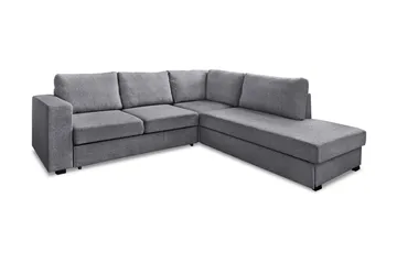 Leo Sovesofa med Chaiselong Højre - Lysegrå - Møbler - Sofaer - Sovesofaer
