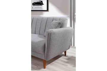 Lepinas Sovesofa med Chaiselong Venstre - Grå/Natur - Møbler - Sofaer - Sovesofaer