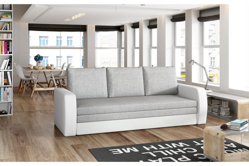 Lerma sovesofa - Grå / hvid - Møbler - Sofaer - Sovesofaer