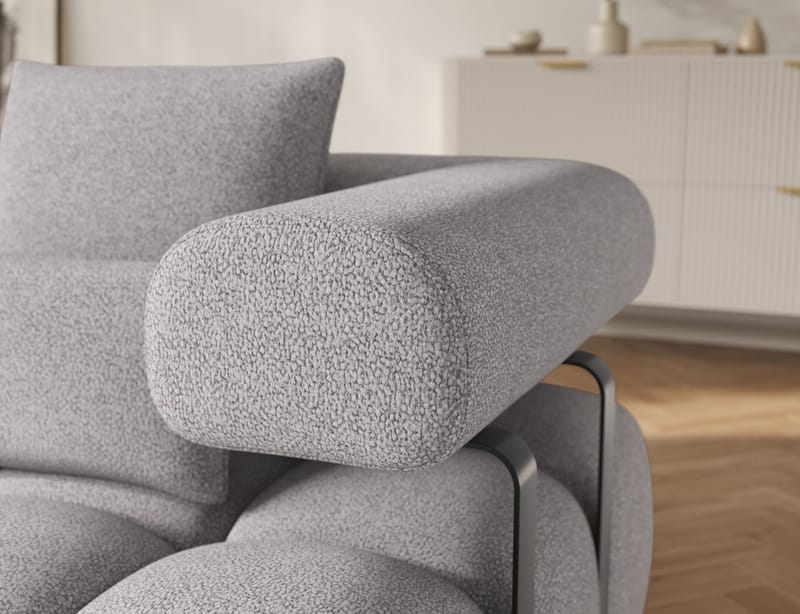 Levvi 3-personers Bubblig sovesofa med divan venstre - Paolli 04 - Møbler - Sofaer - Sovesofaer