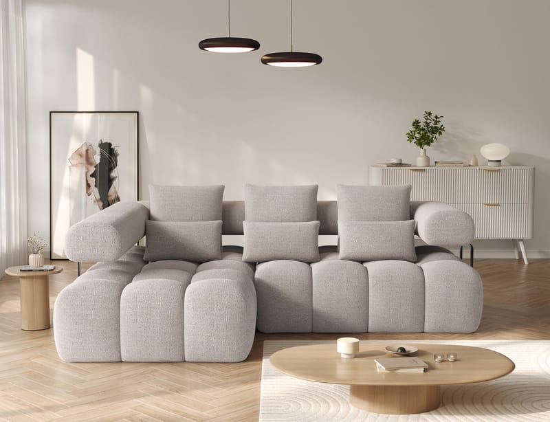Levvi 3-personers Bubblig sovesofa med divan venstre - Royal 18 - Møbler - Sofaer - Sovesofaer