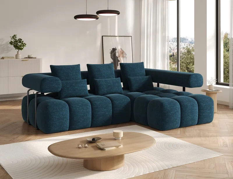 Levvi 3-personers boblende sovesofa med divan, højre - Manhattan 40 - Møbler - Sofaer - Sovesofaer