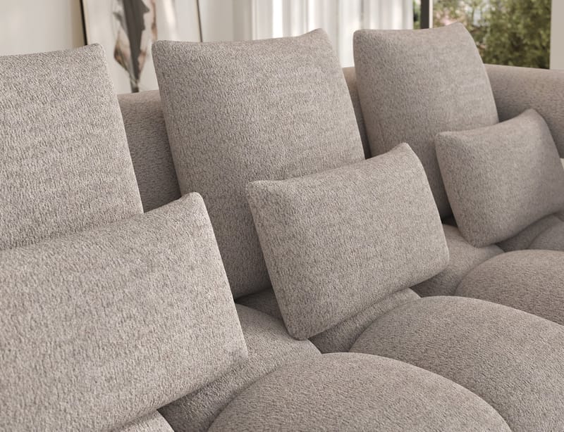 Levvi 3-personers boblende sovesofa med divan, højre - Royal 18 - Møbler - Sofaer - Sovesofaer