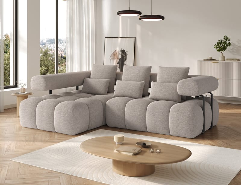 Levvi 3-personers Bubblig sovesofa med divan venstre - Royal 18 - Møbler - Sofaer - Sovesofaer