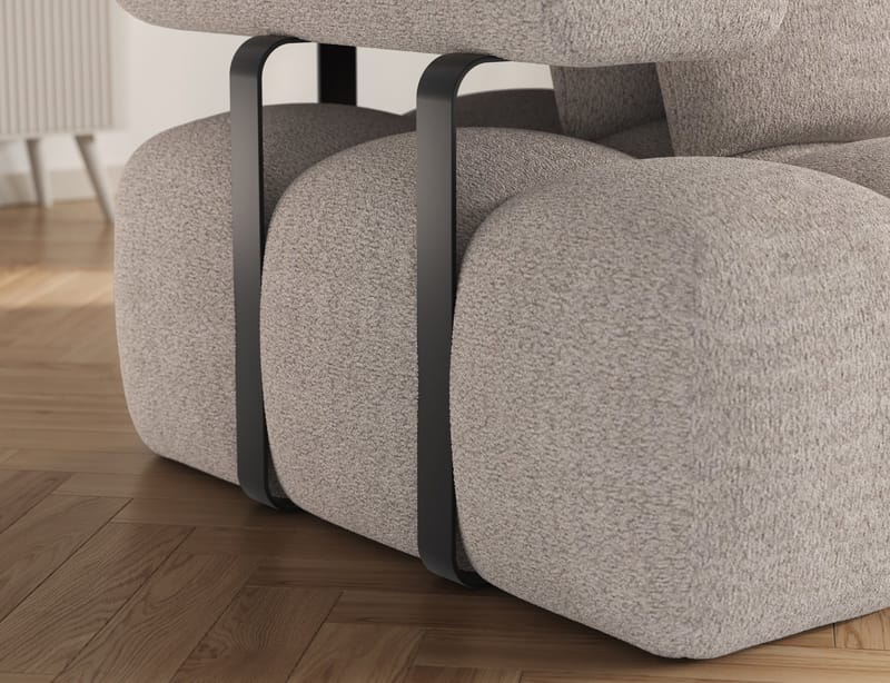 Levvi 3-personers boblende sovesofa med divan, højre - Royal 18 - Møbler - Sofaer - Sovesofaer