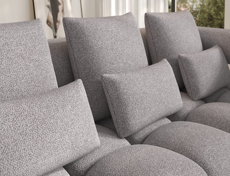 Levvi 3-personers boblende sovesofa med divan, højre - Paolli 04 - Møbler - Sofaer - Sovesofaer