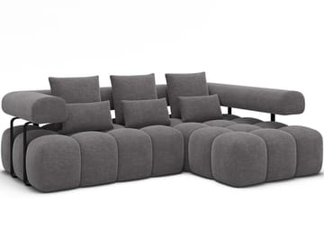 Levvi 3-personers boblende sovesofa med divan, højre - Manhattan 03 - Møbler - Sofaer - Sovesofaer