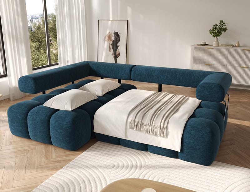 Levvi 3-personers Bubblig sovesofa med divan venstre - Manhattan 40 - Møbler - Sofaer - Sovesofaer
