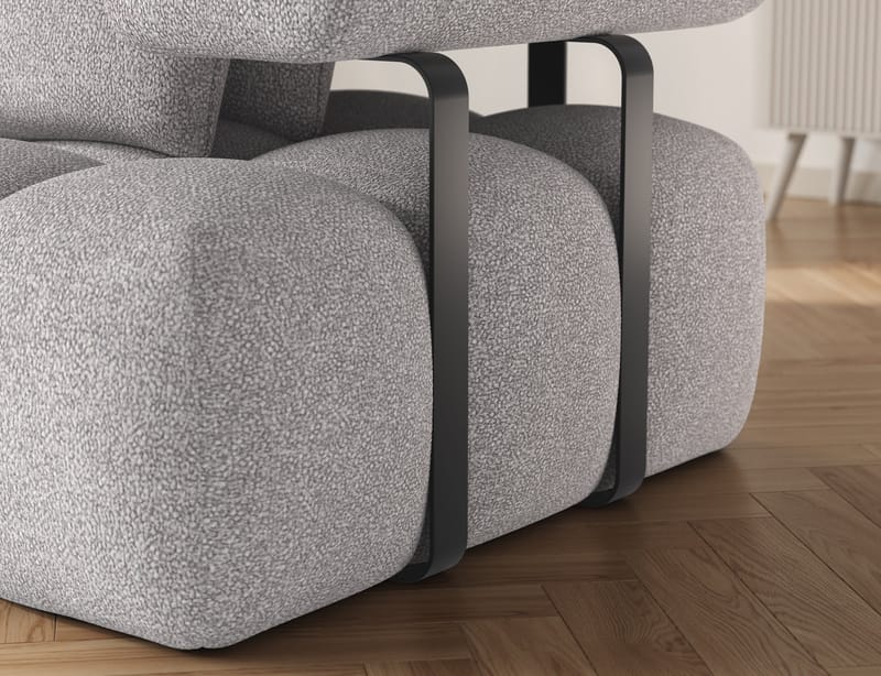 Levvi 3-personers Bubblig sovesofa med divan venstre - Paolli 04 - Møbler - Sofaer - Sovesofaer