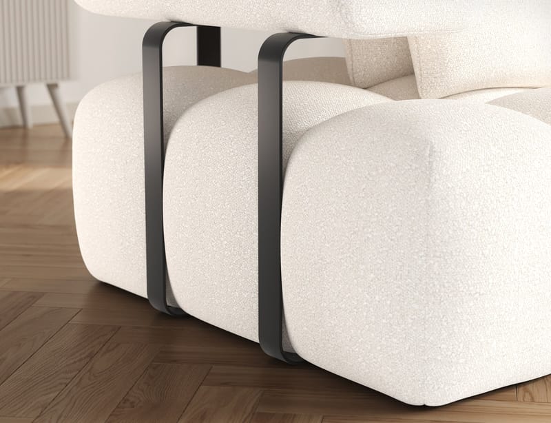 Levvi 3-personers boblende sovesofa med divan, højre - Jaffray 01 - Møbler - Sofaer - Sovesofaer