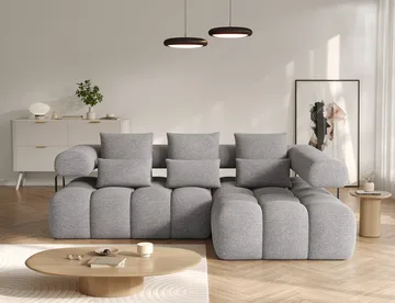 Levvi 3-personers boblende sovesofa med divan, højre - Coralline 03 - Møbler - Sofaer - Sovesofaer