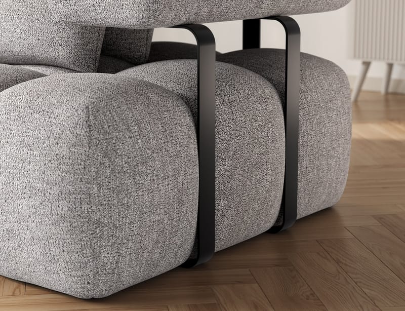 Levvi 3-personers Bubblig sovesofa med divan venstre - Coralline 03 - Møbler - Sofaer - Sovesofaer