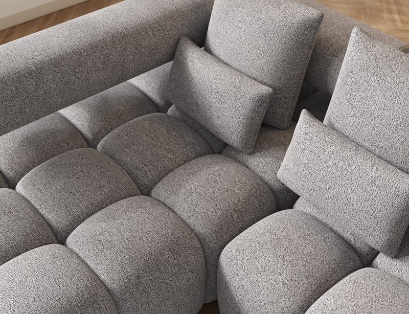 Levvi 3-personers Bubblig sovesofa med divan venstre - Coralline 03 - Møbler - Sofaer - Sovesofaer