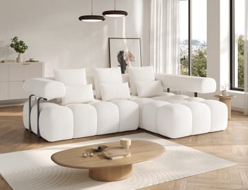 Levvi 3-personers boblende sovesofa med divan, højre - Jaffray 01 - Møbler - Sofaer - Sovesofaer