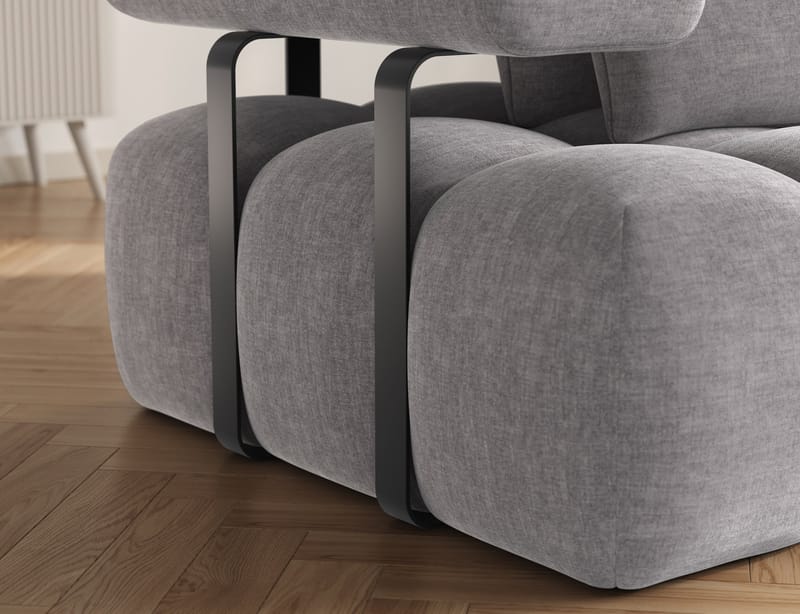 Levvi 3-personers boblende sovesofa med divan, højre - Manhattan 03 - Møbler - Sofaer - Sovesofaer