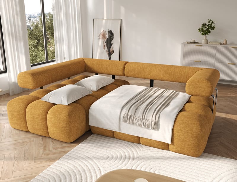 Levvi 3-personers Bubblig sovesofa med divan venstre - Manhattan 45 - Møbler - Sofaer - Sovesofaer