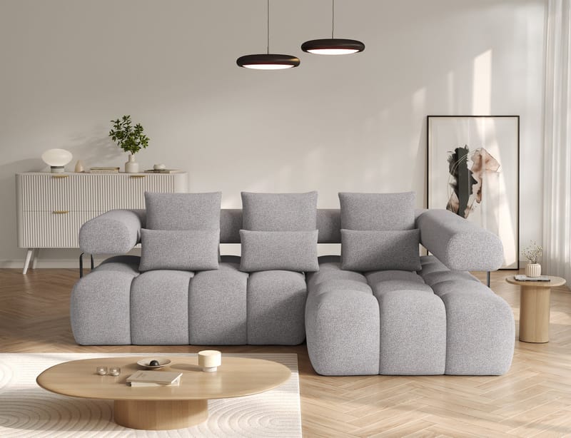 Levvi 3-personers boblende sovesofa med divan, højre - Paolli 04 - Møbler - Sofaer - Sovesofaer