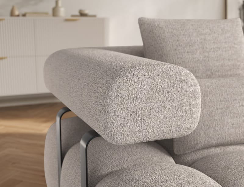 Levvi 3-personers boblende sovesofa med divan, højre - Royal 18 - Møbler - Sofaer - Sovesofaer