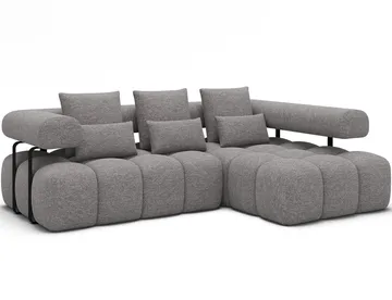 Levvi 3-personers boblende sovesofa med divan, højre - Coralline 03 - Møbler - Sofaer - Sovesofaer