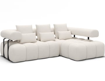 Levvi 3-personers boblende sovesofa med divan, højre - Jaffray 01 - Møbler - Sofaer - Sovesofaer