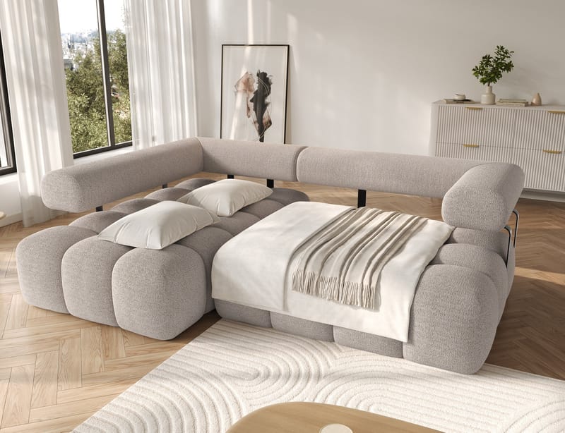 Levvi 3-personers Bubblig sovesofa med divan venstre - Royal 18 - Møbler - Sofaer - Sovesofaer