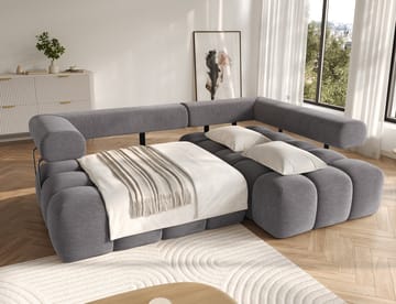 Levvi 3-personers boblende sovesofa med divan, højre - Manhattan 03 - Møbler - Sofaer - Sovesofaer