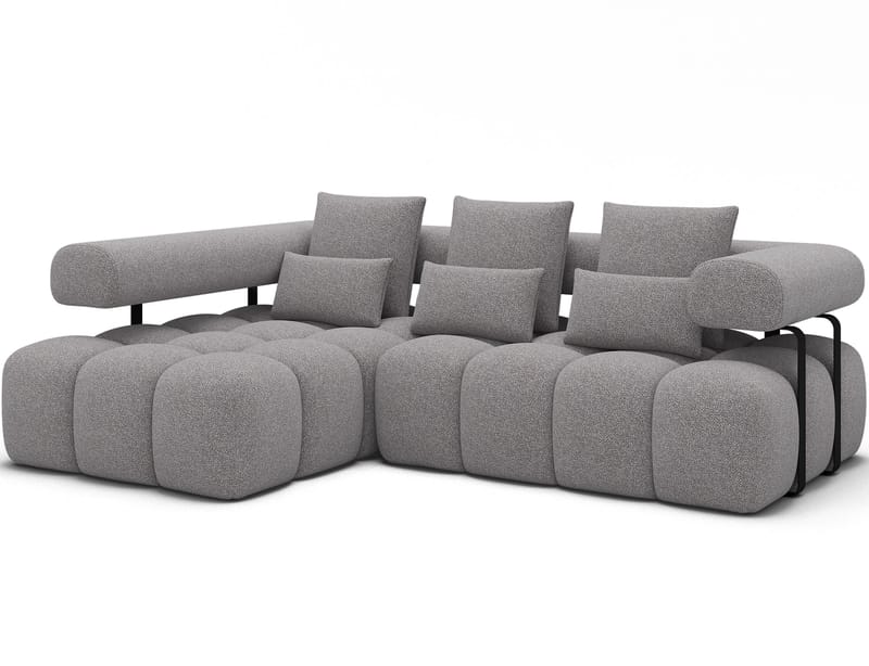 Levvi 3-personers Bubblig sovesofa med divan venstre, Paolli 04
