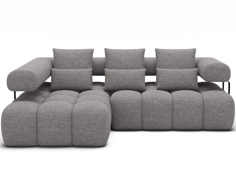 Levvi 3-personers Bubblig sovesofa med divan venstre - Coralline 03 - Møbler - Sofaer - Sovesofaer