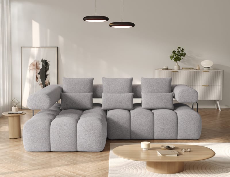 Levvi 3-personers Bubblig sovesofa med divan venstre - Paolli 04 - Møbler - Sofaer - Sovesofaer