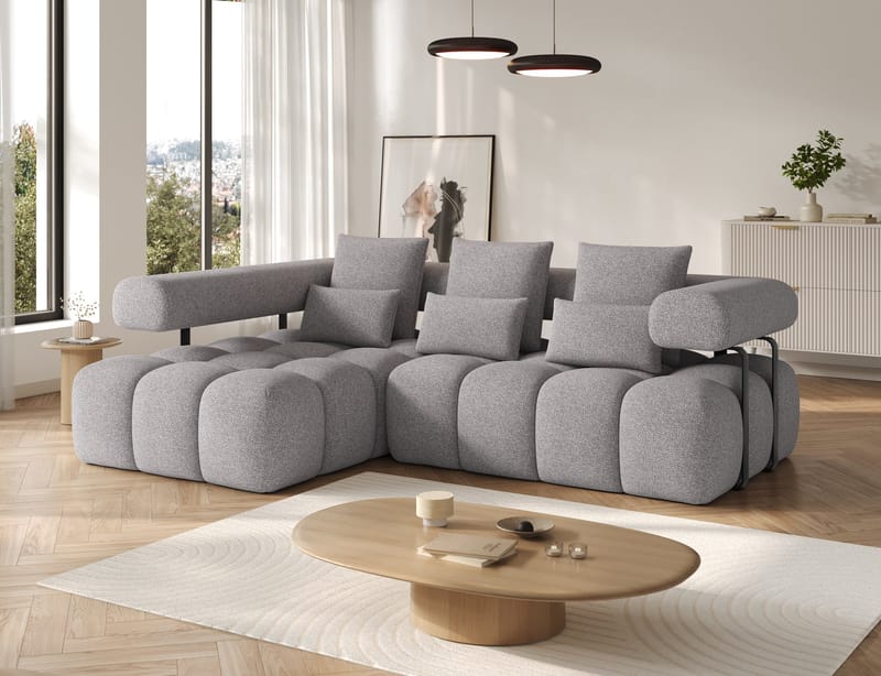 Levvi 3-personers Bubblig sovesofa med divan venstre - Paolli 04 - Møbler - Sofaer - Sovesofaer