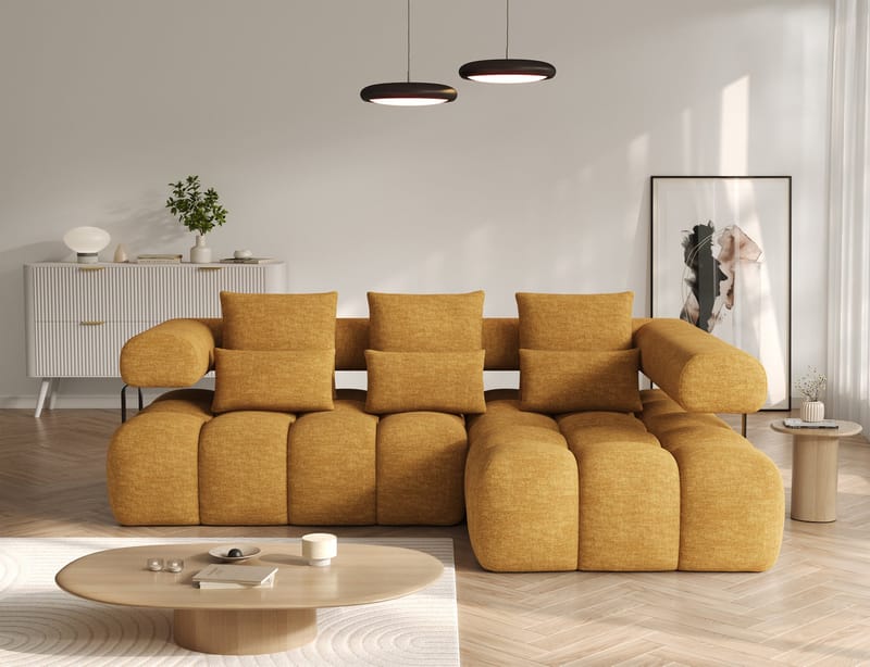 Levvi 3-personers boblende sovesofa med divan, højre - Manhattan 45 - Møbler - Sofaer - Sovesofaer