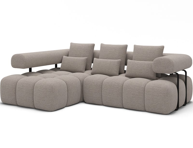 Levvi 3-personers Bubblig sovesofa med divan venstre, Royal 18
