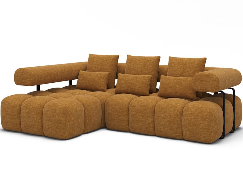 Levvi 3-personers Bubblig sovesofa med divan venstre, Manhattan 45